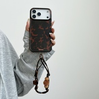 Coque de téléphone marron imprimé léopard pour iPhone 18 Pro Max 17 16 Pro Max 15 14 13 Pro, style INS, fine, antichoc, protection pour femme