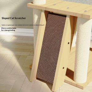 คอนโดแมวหลายชั้น ที่ลับเล็บแมว ของเล่นแมว คอนโดแสนสบาย เฟอร์นิเจอร์ปีนป่าย ของเล่นปีนป่ายสำหรับแมว ผลิตภัณฑ์สำหรับแมว - Product Image 3