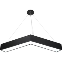 Lumières modernes en forme de V de 800mm, éclairage intérieur de studio, bureau, lustres suspendus à LED, lampes suspendues au plafond