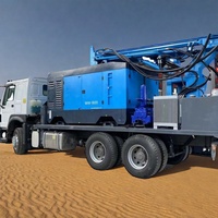 Foreuse rotative professionnelle montée sur camion HWH-260 plate-forme de puits d'eau de profondeur de 260M pour l'usage de construction
