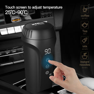 Tazza da viaggio autoriscaldante per controllo della temperatura elettrica 12V tazza per auto in acciaio inossidabile da 350ml tazza di riscaldamento elettrico bollitori elettrici - Product Image 6