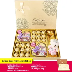 Горько-Сладкая шоколадная Подарочная коробка с кофе и бисквитом на день Святого Валентина день рождения-конфеты закуска подарочная упаковка - Product Image 2