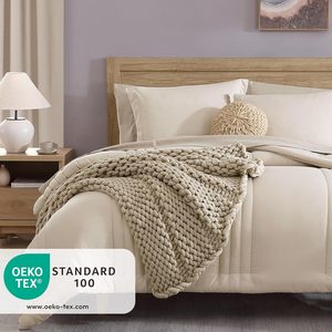 Sang Trọng 7-Mảnh Vua Kích Thước Polyester Comforter Set Giá Rẻ Giá Sang Trọng Khách Sạn Bộ Đồ Giường Cho Thoải Mái Và Phong Cách - Product Image 4