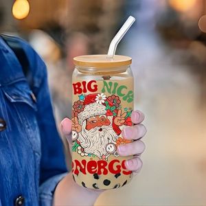 Nuevo producto personalizado de fábrica, envolturas de <span class=keywords><strong>taza</strong></span> UV DTF listas para enviar, pegatinas navideñas, calcomanías, envolturas de <span class=keywords><strong>taza</strong></span> UV DTF de 16oz, transferencias para tazas - Product Image 5