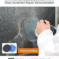 Kit de réparation de rayures sur verre UerGlass, système de réparation de rayures sur verre de 5 pouces avec polissage haute puissance sans boîte de transport