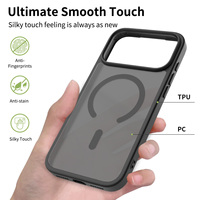 Funda Magnética para iPhone 17 Pro Max con Botón de Control de Cámara con IA Integrada, Carcasa de TPU+PC Mate Resistente a Impactos para iPhone 17