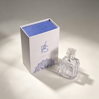 Boîte cadeau de luxe pour flacon de parfum avec logo personnalisé, fermeture magnétique, boîte en papier rigide pour flacon de parfum en verre vide