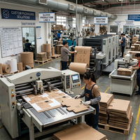 XJY, embalaje personalizado, envoltura alrededor de cartón, papel artesanal, cajas de correo de alimentos congelados esmerilados de PVC con funda