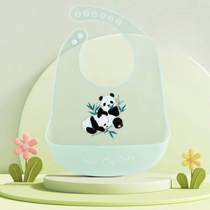 Babero de Silicona Personalizado 2025, Libre de BPA, Moderno, de Grado Alimenticio, Set de Alimentación para Bebés, Baberos de Silicona - Product Image 4