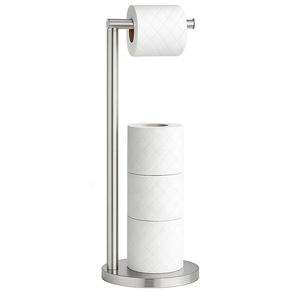 <span class=keywords><strong>Porte</strong></span>-<span class=keywords><strong>papier</strong></span> <span class=keywords><strong>toilette</strong></span> sur pied Naturous, <span class=keywords><strong>porte</strong></span>-<span class=keywords><strong>papier</strong></span> <span class=keywords><strong>toilette</strong></span> sur pied avec réserve pour la salle de bain - Product Image 2