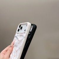 Coque de téléphone ondulée à bulles 3D à motifs d'encre Splash colorée pour iPhone 17 16 15 14 13 12