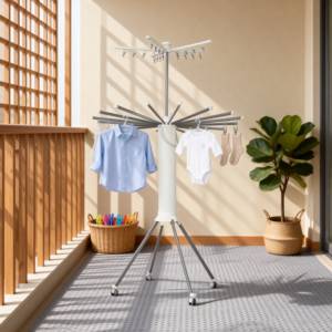 Tendedero de <span class=keywords><strong>Ropa</strong></span> Metálico de Doble Nivel de Alta Calidad, Tendedero de <span class=keywords><strong>Ropa</strong></span> Metálico Retráctil, Tendedero de <span class=keywords><strong>Ropa</strong></span> Portátil para Bebés - Product Image 1