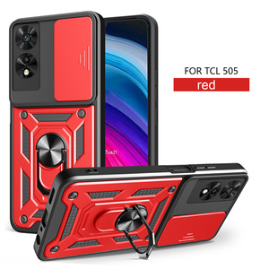 <span class=keywords><strong>Funda</strong></span> Magnética para Teléfono <span class=keywords><strong>TCL</strong></span> 50 XE/50 LE/501/505/40 XL/305/40SE al por Mayor, con Ventana Deslizante, Anillo Giratorio y Soporte - Product Image 4