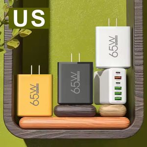 Cargador de 65W con QC3.0, Carga Rápida PD, Cubo de Carga Gan con 4 Puertos USB + 2 Puertos Tipo C para iPhone, Xiaomi y Huawei - Product Image 6