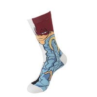 Vente en gros personnalisée Fashion Cotton Cartoon Crew Socks Printed Happy Funny Socks For Men Women Unisex