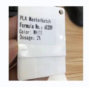 Produsen khusus Masterbatch kongfeng Guangzhou Polylactic Acid PLA Plus Resin berbasis warna sutra butiran putih PP PETG