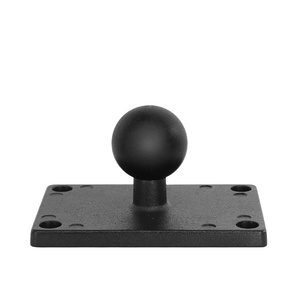 VINmounts Base de boule rectangulaire en aluminium de qualité marine 1'' avec motif de trous de 38,5x64 mm VIN-B-002 - Product Image 1