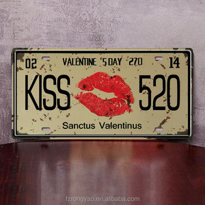 Plaque d'immatriculation américaine <span class=keywords><strong>en</strong></span> aluminium personnalisée avec logo <span class=keywords><strong>en</strong></span> relief, plaque de voiture décorative souvenir USA Europe - Product Image 3