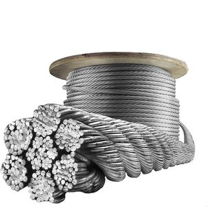 Высококачественный стальной трос 6x36 + IWRC / 6x26 + IWRC 1960N/мм2, высокопрочный негальванизированный стальной кабель - Product Image 4