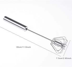 Fouet à œufs semi-automatique en acier inoxydable facile à utiliser - Product Image 3