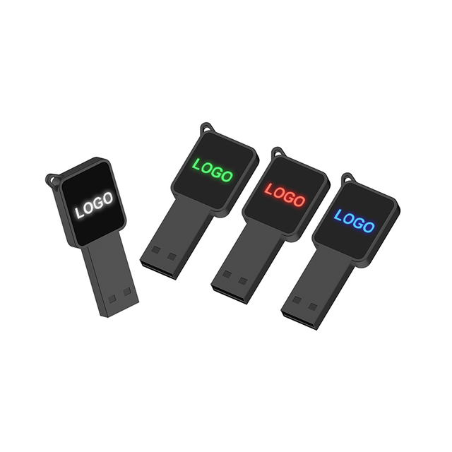 4gb 8gb Crystal Usb Flash Drive Custom logo Usb Stick with Led Trends 2024 Products Pendrive to the Major