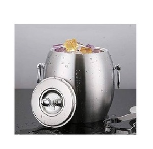Enfriador de Bebidas de Calidad Premium, Cubo de Hielo Metálico con Asas Laterales para Facilitar el Transporte, Disponible al Mejor Precio del Mercado - Product Image 2