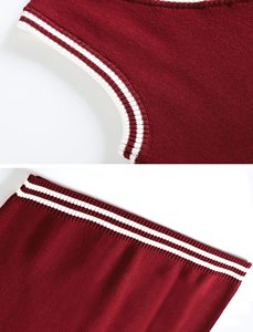 Gilet pull sans manches en tricot à col en V avec motifs LOGO personnalisés pour garçons et filles, <span class=keywords><strong>uniforme</strong></span> scolaire primaire pour enfants - Product Image 4