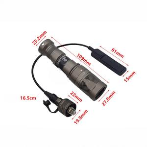 Linterna Estroboscópica LED M300V Fabricada en China, Potente, <span class=keywords><strong>de</strong></span> Aleación <span class=keywords><strong>de</strong></span> Aluminio, Táctica, Alcance <span class=keywords><strong>de</strong></span> Haz <span class=keywords><strong>de</strong></span> 200m, 6000K Luz Diurna, Montaje con Gancho y Bucle - Product Image 6