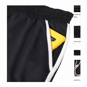 กางเกงขาสั้นผู้หญิงทรงหลวม ระบายอากาศ แห้งเร็ว น้ำหนักเบา เหมาะสำหรับฤดูร้อน สวมใส่สบาย - Product Image 1