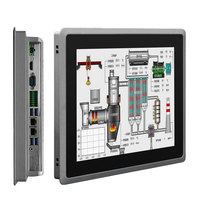 Monitor industrial sin ventilador, pantalla táctil lcd de 15 pulgadas, para control de producción, N2840