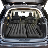 Matelas pneumatique pour voiture SUV, double face, épais, floqué, avec oreiller intégré, pompe, accessoires de sommeil complets pour le camping, les voyages en voiture