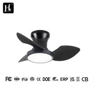 Modern White Simple Decorative Mini <b>Ceiling</b> Fan DC Motor Remote Control <b>Dimmable</b> <b>LED</b> <b>Light</b> 3 Blades - Product Image 5
