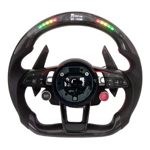 Volant LED en fibre de carbone véritable pour Audi A3 A4 B9 A5 RS3 RS4 RS5 S3 S4 S5, compatible avec les modèles TT R8 RS5 RS6 RS7, nouvelle version améliorée - Product Image 2