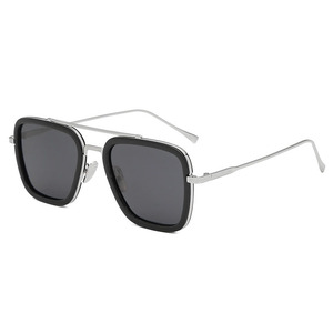 Gafas de Sol Cuadradas de Lujo Tony Stark <span class=keywords><strong>Iron</strong></span> <span class=keywords><strong>Man</strong></span> para Hombre, Logotipo Personalizado, Polarizadas UV400, Montura Roja con <span class=keywords><strong>Lentes</strong></span> TAC - Product Image 2