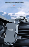 Support de téléphone portable rotatif à 360° pour tableau de bord de voiture, fixation par ventouse, accessoires de voiture, support de téléphone pour grille d'aération de voiture