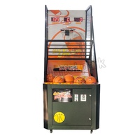 Machine de jeu de basket-ball d'arcade à monnayeur, colorée, très vendue, garantie 1 an, pour usage en extérieur
