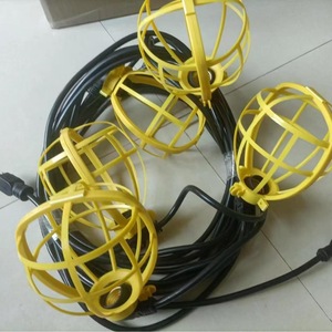 E27 ที่วางโคมไฟแบบเสียบปลั๊ก 100W 10500LM ตัวเรือนพลาสติกกันน้ำกลางแจ้ง แหล่งกำเนิดแสง LED สีขาว ไฟทำงาน - Product Image 4