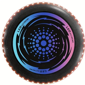Disque volant lumineux avec 42 LED, brille dans le noir, disque de lancer pour enfants et adultes, jeux de plein air, plage, parc, camping, soirées, sports, amusement - Product Image 6