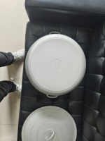 Ensemble de casseroles de cuisson en aluminium moulé sous pression antiadhésif de haute qualité pour cuisine commerciale, grande capacité