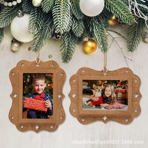 Wooden Photo <b>Frame</b> Rectangular Vertical <b>Wall</b> Hanging Durable Solid Wood Living Room Decoration Customizable Part 0602 - Product Image 2