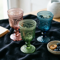 Verres à vin vintage personnalisés en gros, flûtes à champagne à motif gaufré pour mariages et fêtes