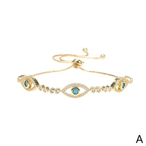 <span class=keywords><strong>2022</strong></span> Offre Spéciale turquie mauvais yeux Bracelets bijoux mode femmes plaqué or fille bijoux en gros - Product Image 4