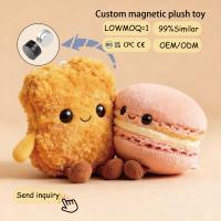 Boneka Plush Magnetik Roti Kotak Kuning Blue Berry, Hadiah Pasangan Tema Makanan Kafe