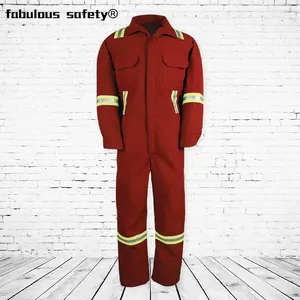 Industrial Protective 100% Cotton Fire Retardant Oil Field Coverall