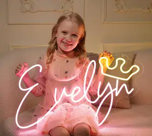 Neon Teken Custom Logo Led Logo Teken Neon Licht Teken Custom Logo Home Slaapkamer Decoraties Bedrijf Bruiloft Feest Verjaardagsnaam