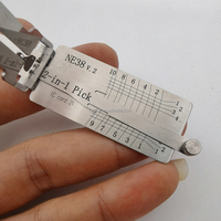 LISHI NE38 2 en 1 Voiture Porte Serrure Pick Décodeur Outil de Déverrouillage