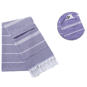 Toallas de playa de algodón a rayas de primera calidad | Toallas laterales de piscina de estilo tropical duraderas suaves de secado rápido para uso múltiple todas las estaciones - Product Image 3