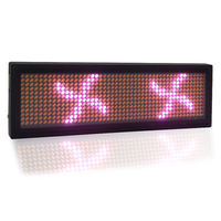 Drahtloses LED-Namensschild Wiederauf lad bares Mobiltelefon Programmier barer beweglicher Text Blinkendes magnetisches Anstecknadel-Preis schild