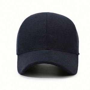 Gorro de Béisbol para Hombre, Otoño-Invierno 2025, Nuevo, Forro Polar Grueso, Resistente al Frío, Color Sólido, Estilo Deportivo Casual para Exteriores - Product Image 2