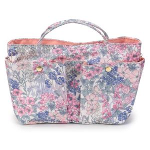 Sac fourre-tout en nylon à imprimé floral, sac à main multi-poches, organisateur léger et portable avec poignée supérieure pour femmes - Product Image 2